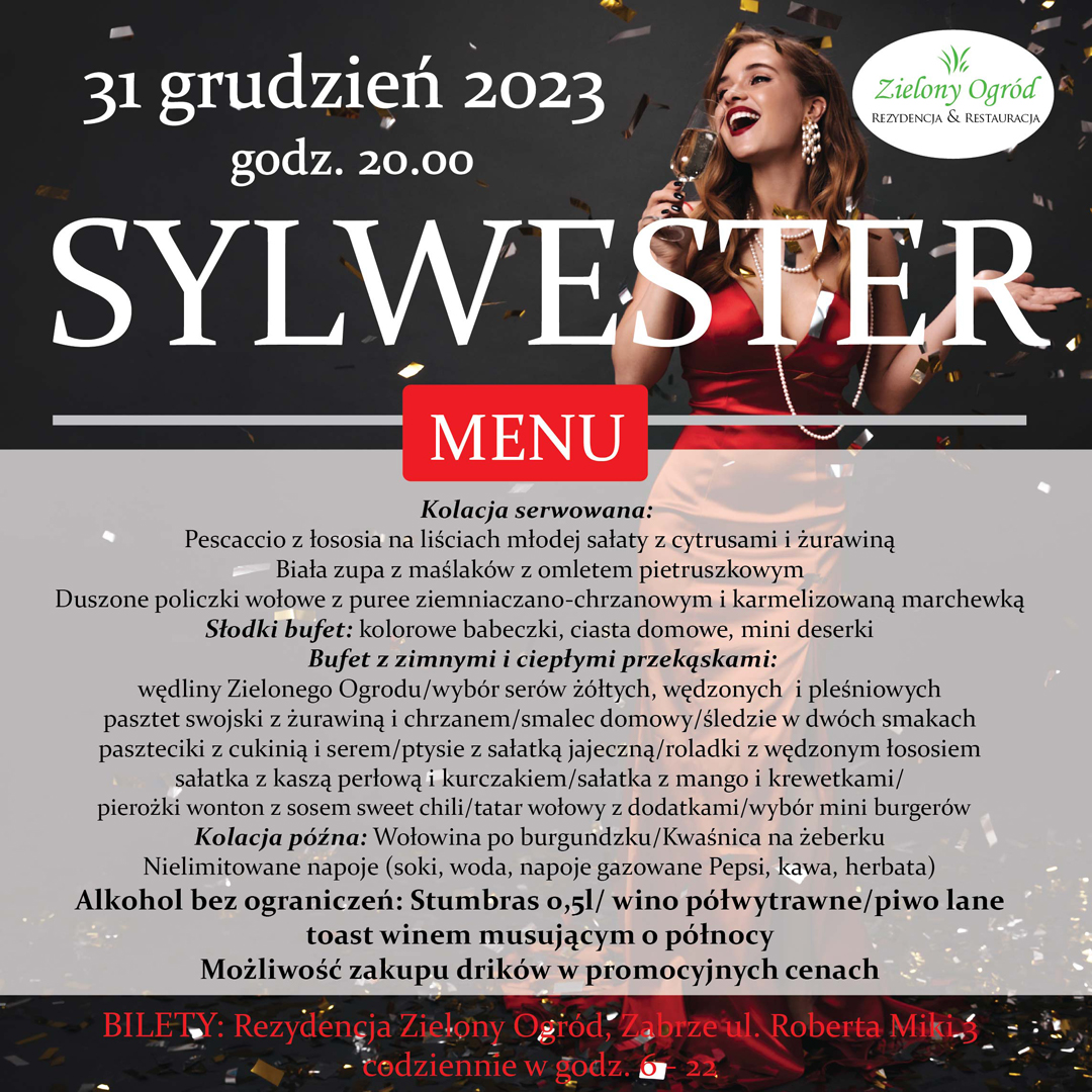 Sylwester 2023 menu